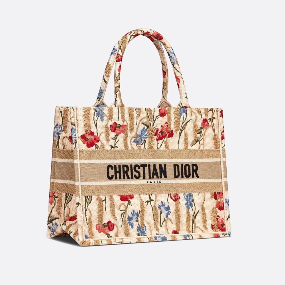 Dior Hibiscus Medium Tote